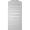 Ekena Millwork Arch Top Surface Mount PVC Gable Vent w/ 2"W x 2"P Brickmould Sill Frame, 14"W x 28"H GVPAR14X2803SN - alternate 5